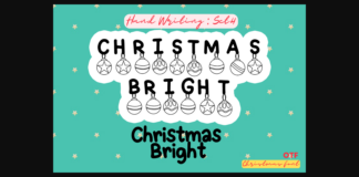 Christmas Bright 4 Font Poster 1