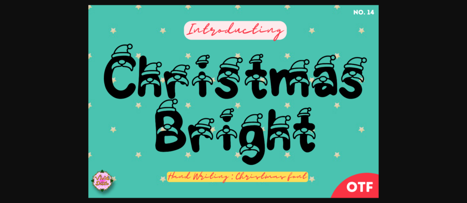 Christmas Bright Font Poster 3