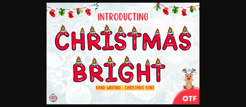 Christmas Bright Font Poster 3