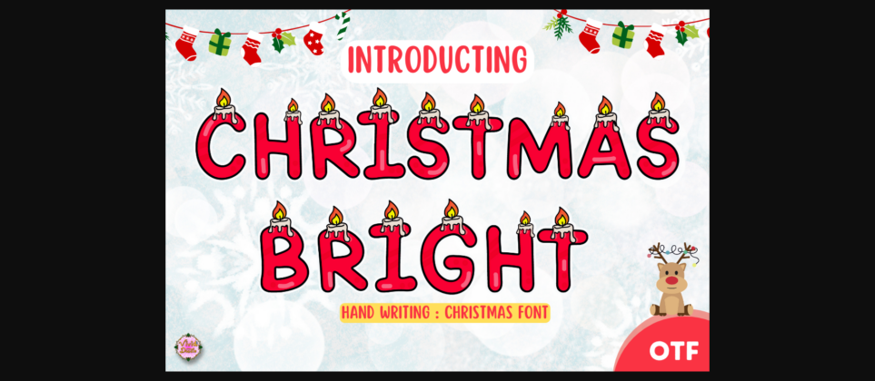 Christmas Bright Font Poster 1