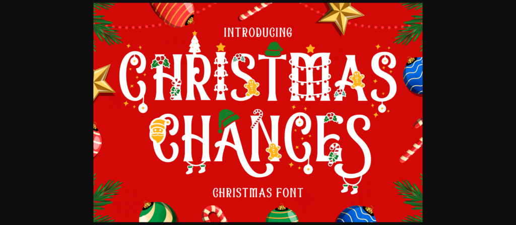 Christmas Chances Font Poster 3