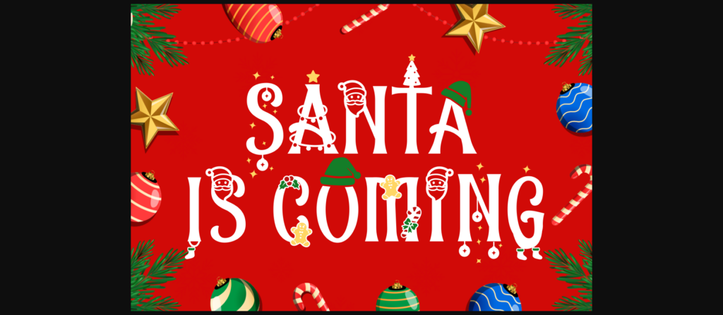 Christmas Chances Font Poster 4