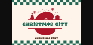 Christmas City Font Poster 1