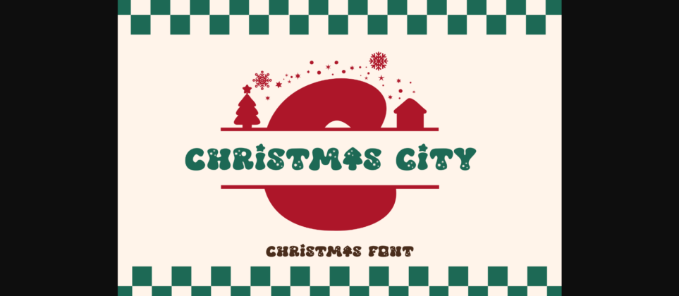 Christmas City Font Poster 1