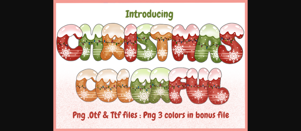 Christmas Colorful Font Poster 1