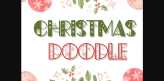 Christmas Doodle Font Poster 1