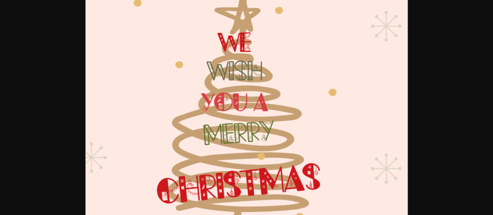 Christmas Doodle Font Poster 8