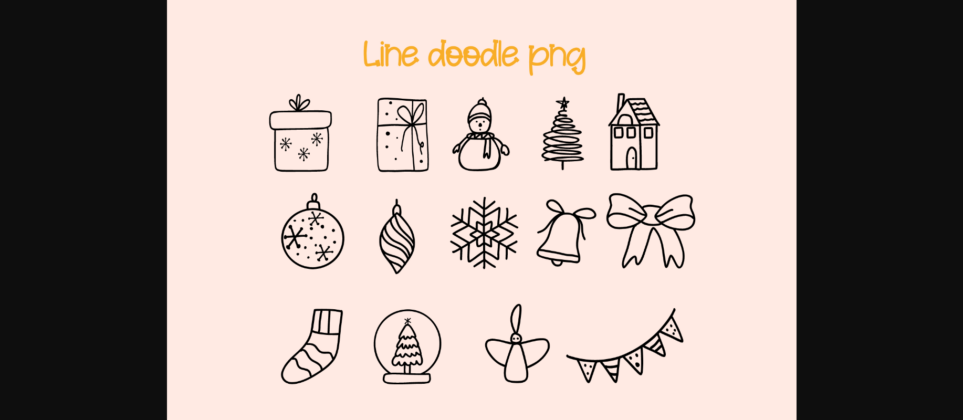 Christmas Doodle Font Poster 9