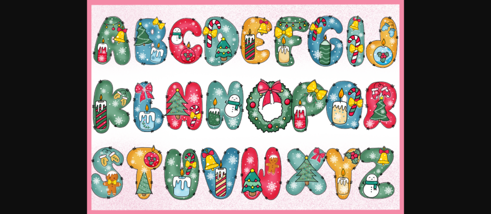 Christmas Groovy Font Poster 2