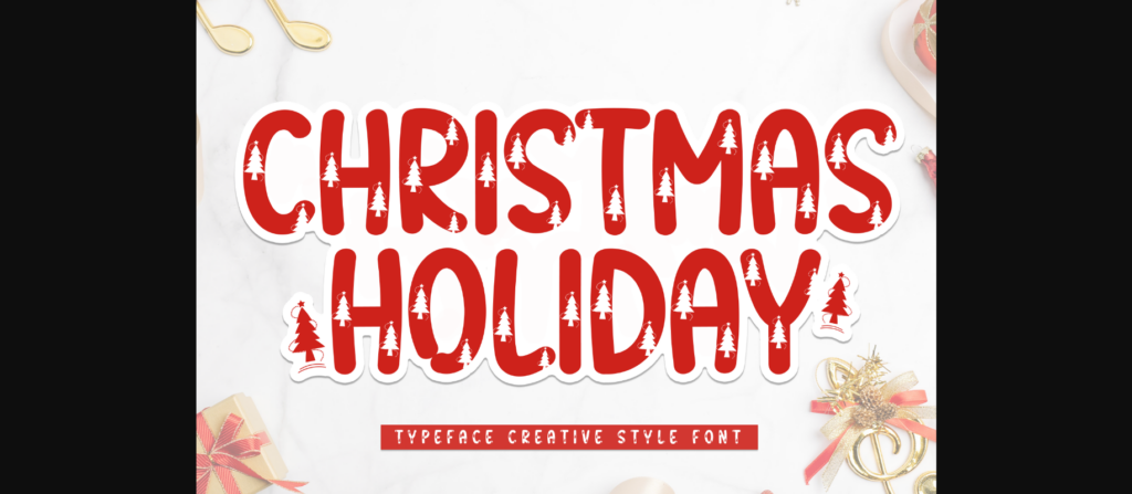 Christmas Holiday Font Poster 1