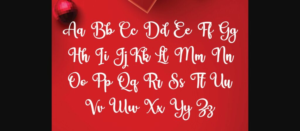 Christmas Holly Font Poster 7