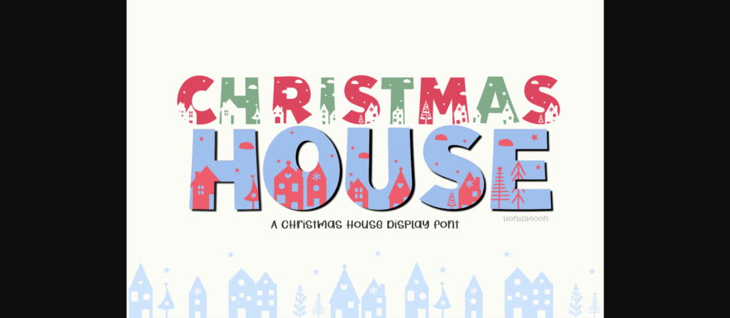 Christmas House Font Poster 3