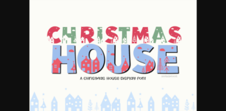 Christmas House Font Poster 1