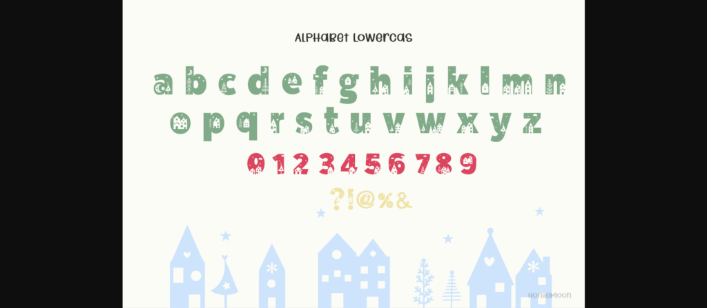 Christmas House Font Poster 5