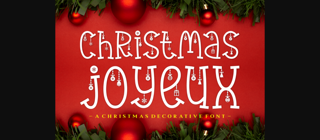 Christmas Joyeux Font Poster 3