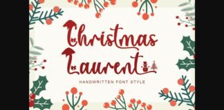 Christmas Laurent Font Poster 1