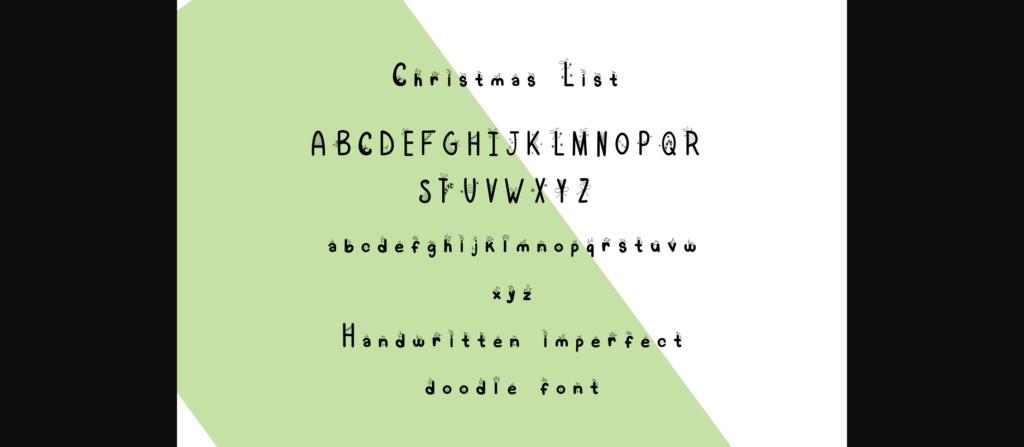 Christmas List Font Poster 5