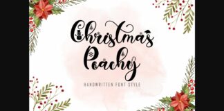 Christmas Peachy Font Poster 1