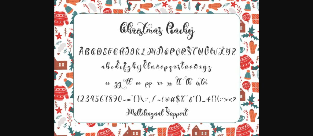 Christmas Peachy Font Poster 7