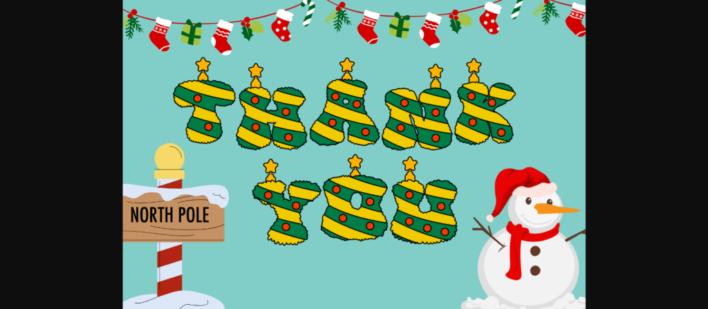 Christmas Tree Font Poster 7