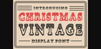 Christmas Vintage Font Poster 1