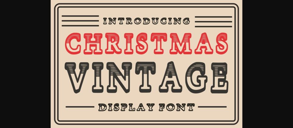 Christmas Vintage Font Poster 1