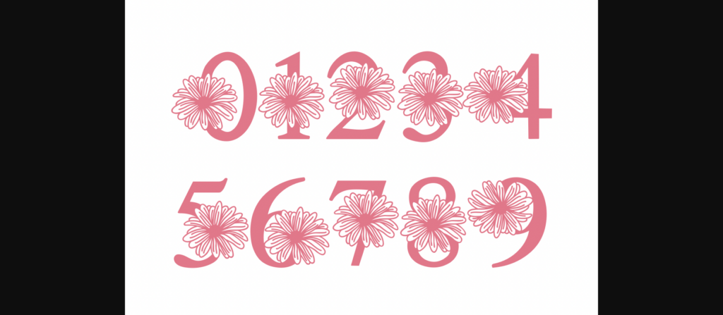 Chrysanthemum Font Poster 6