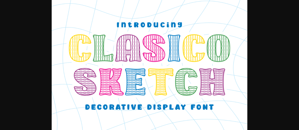 Clasico Sketch Font Poster 1