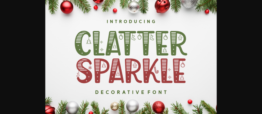 Clatter Sparkle Font Poster 1