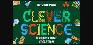 Clever Science Font Poster 1