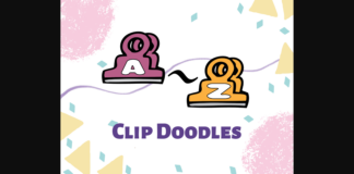 Clip Doodles Font Poster 1