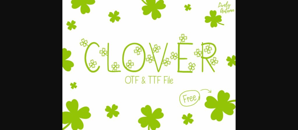 Clover Font Poster 3