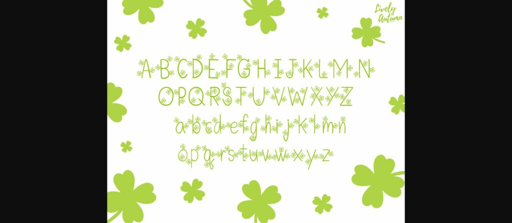 Clover Font Poster 2