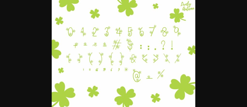 Clover Font Poster 5