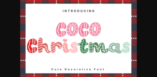 Coco Christmas Font Poster 1