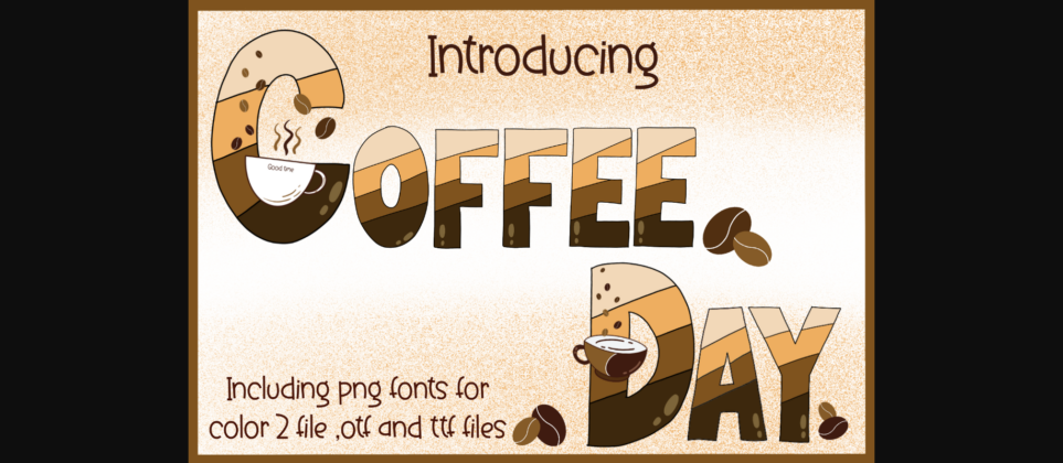 Coffee Day Font Poster 3