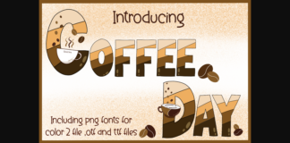 Coffee Day Font Poster 1