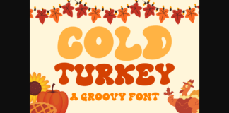 Cold Turkey Font Poster 1