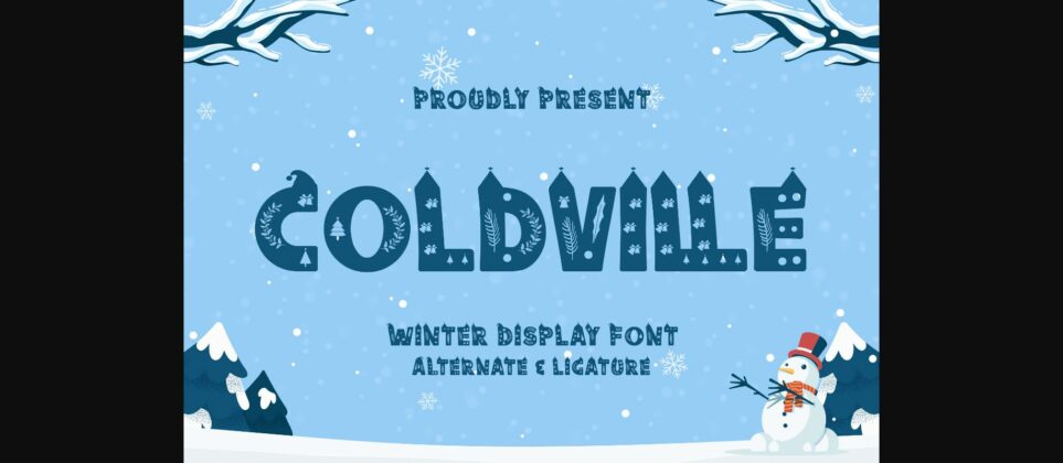 Coldville Font Poster 3