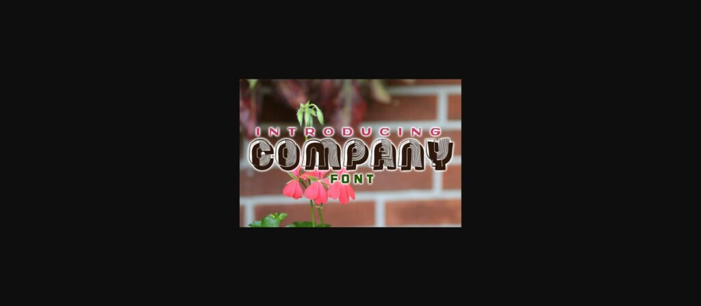 Company Font Poster 1