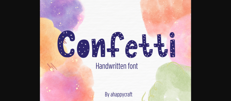 Confetti Font Poster 6