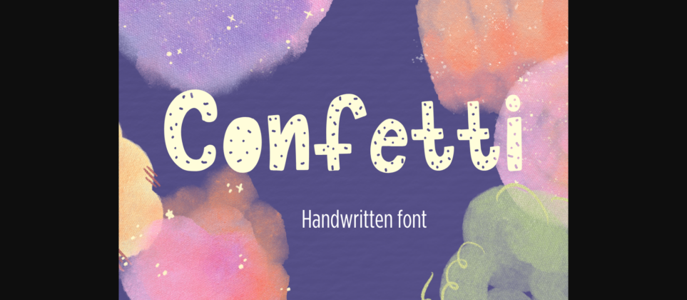 Confetti Font Poster 7