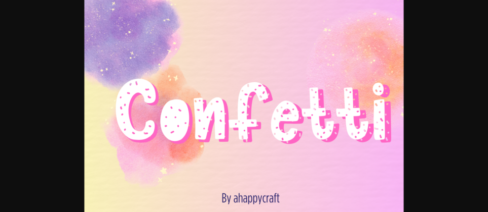 Confetti Font Poster 5