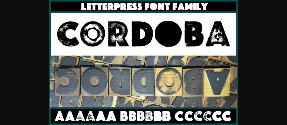 Cordoba Font Poster 3