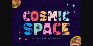 Cosmic Space Font Poster 1