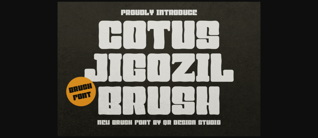 Cotus Jigozil Brush Font Poster 1