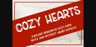 Cozy Hearts Font Poster 1