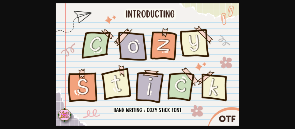 Cozy Stick Font Poster 3