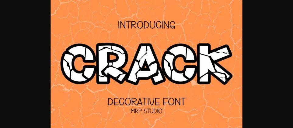 Crack Font Poster 1