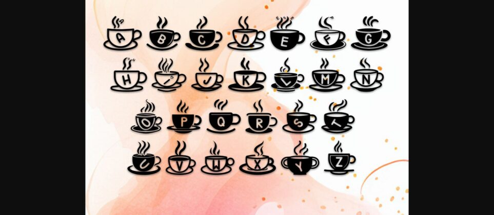 Crazy Coffee Cup Font Poster 4